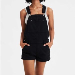 American Eagle AE Tomgirl Denim Short Overall